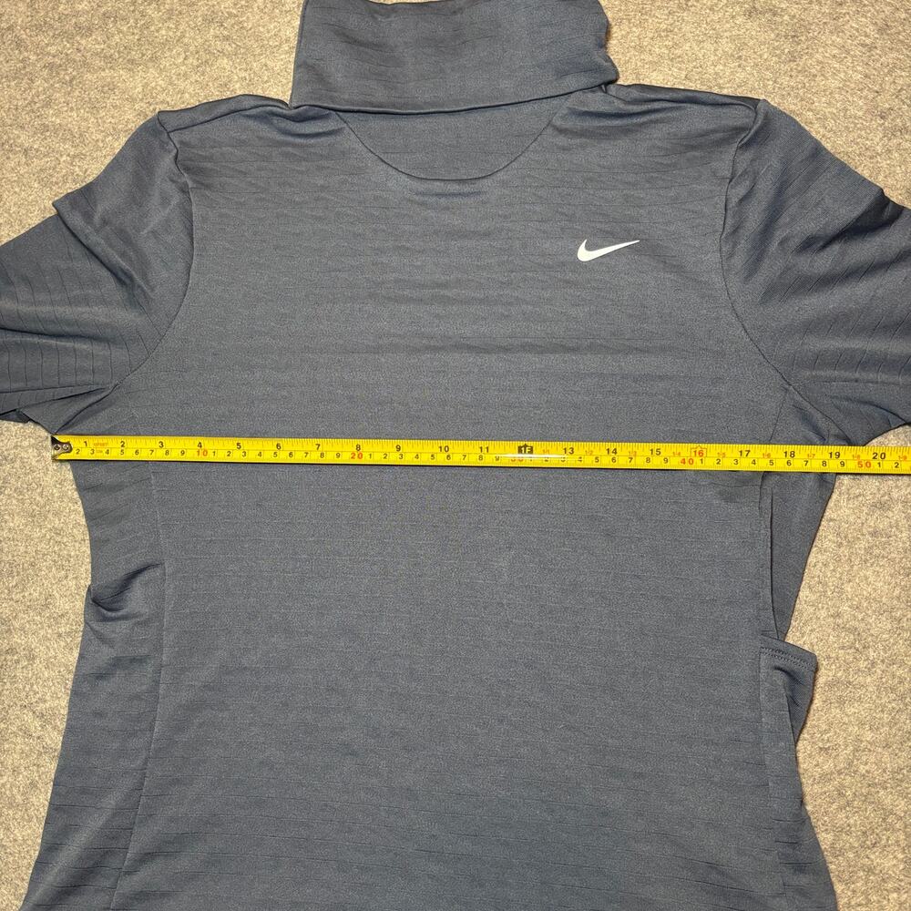 Nike Women’s Long Sleeve Therma-Fit Performance Shirt S Blue/White - Picture 7 of 8